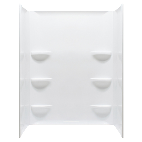 Bath Surrounds 378124BL white, 378125BL biscuit Elite 27'' x 54'' x 69'' shower wall surround