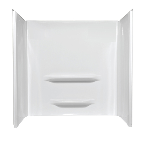 Bath Surrounds 378056BL white, 378097BL biscuit Elite 34'' x 48'' x 53'' seated shower wall surround