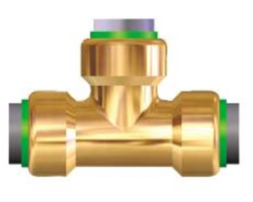 Plumbing Quick Connect Push Fit Fittings 422022BB, 422023BB, 422024BB, 422025BB, 422026BB, 422027BB, 422028BB Premier Push-Fit Tee