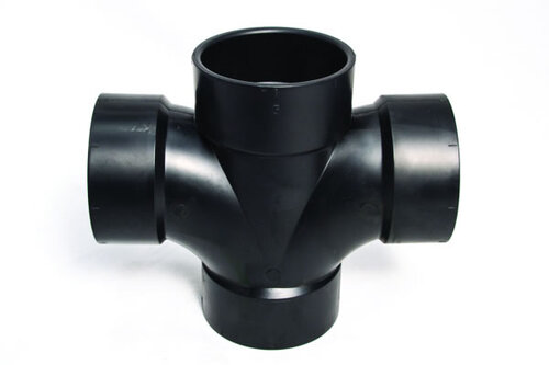 Plumbing ABS Fittings 321623BL, 320813BL, 321620BL Abs Double Sanitary Tee Hub x Hub x Hub x Hub - 3''