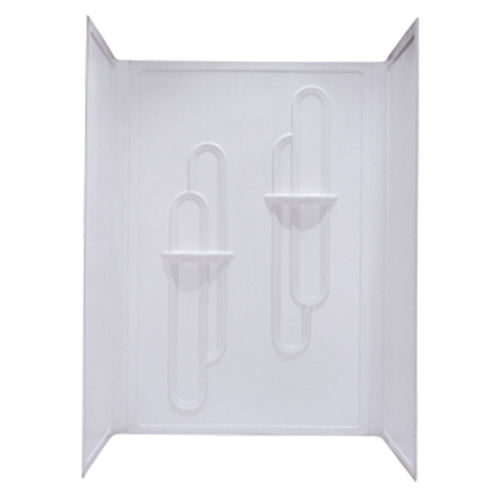 Bath Surrounds 379099BL, Better Bath 28'' x 54'' Abs 3 Piece Shower Wall Surround