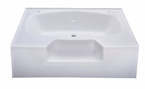 Bath Tubs 379632BL, 379631BL Better Bath 40'' x 54'' Heavy Gauge Abs Garden Tub-Outside Step