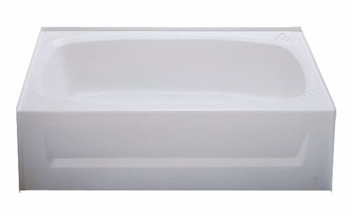 Bath Tubs 379627BL LHW, 379629BL LHA, 379628BL RHW, 379630BL LHA, 379885BL CTRW, 379886BL CTRA, 5327543CSC ctrW, 5327544CSC ctrA, 5330001LSC LHW, 5330001RSC RHW Better Bath 27'' x 54'' Heavy Duty Abs Standard Tub