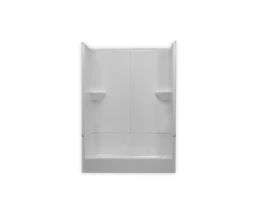 Bath Showers RE9954W, RE9954B Fiberglass 3-Piece Shower 28''D x 54''W x 75-1/2''H 