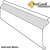 Skirting 201020BL,  Trugard Vinyl Skirting Front Rail..