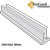 Skirting 201022BL,  Trugard Vinyl Skirting Bottom Rail..