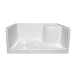 Lyons Elite  34'' x 48'' Seated Walk In Shower Base With Center Drain