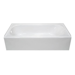 Elite 30''x54'' fiberglass acrylic bathtub 