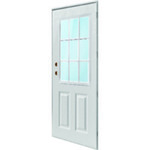  Cordell/Lifestyle Out-swing Steel Door with 9-Lite Window