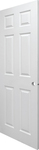  White Smooth 6 panel Skin Interior Door for mobile homes 