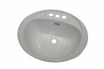 Bath 376805BL w 20''X 17''Oval Plastic Lavatory Sink..
