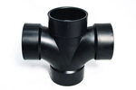 Plumbing 321623BL,  Abs Double Sanitary Tee Hub x Hub x ..