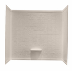 Better Bath 40'' x 54''Abs 1 Piece Bathtub Wall Surround