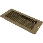 Heating and Air Conditioning 421305BL 4 x 10 Brown Metal Floor Register..