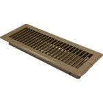 Heating and Air Conditioning 421306BL 4 x 12 Brown Metal Floor Register..