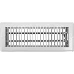 Heating and Air Conditioning 421307BL 4 x 12 White Metal Floor Register..