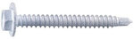 White Sheet Metal Screws, Hex Head #8 Gauge 1-1/2.