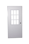  Elixer Mobile Home Outswing Door 9-Lite  Window (White Outside & White Inside)