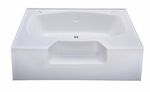 Better Bath 40'' x 54'' Heavy Gauge Abs Garden Tub-Outside Step