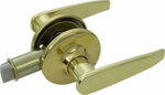  Passage Lever Lock Polished Brass